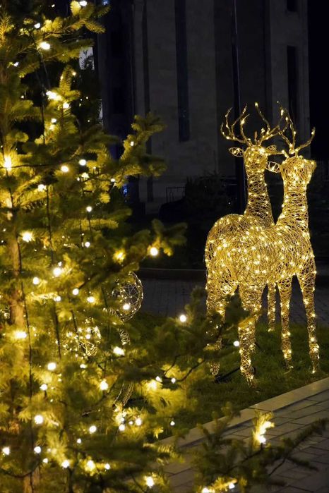 Фигура Оленя. Декор. Новый год. Подарок. Зимнее украшения для двора.