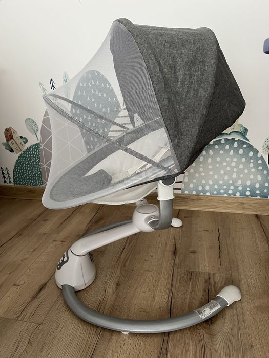 Детска сива електронна люлка Cangaroo Cloud