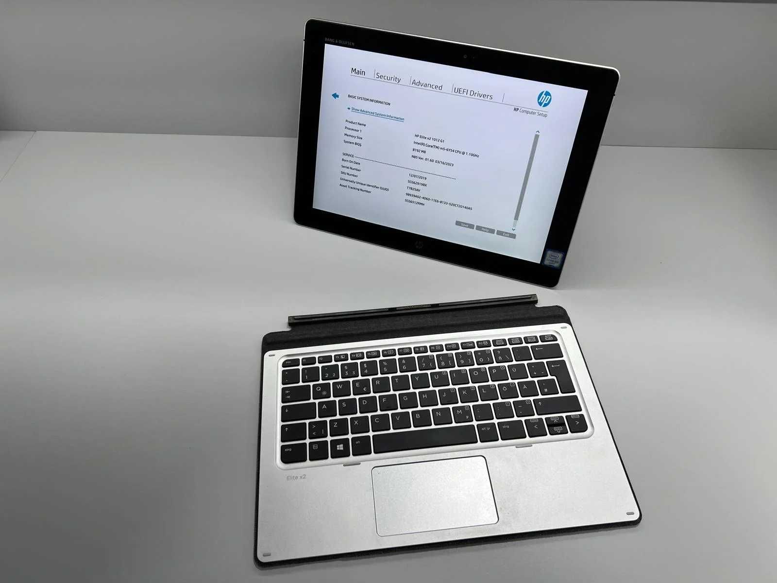 Tableta SH 2 in 1 HP Elite X2 m5-6Y54 8GB ram SSD 240GB Touch cu tst