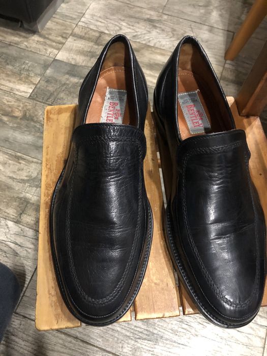 Pantofi de firma barbatesti Bentley din piele naturala negri