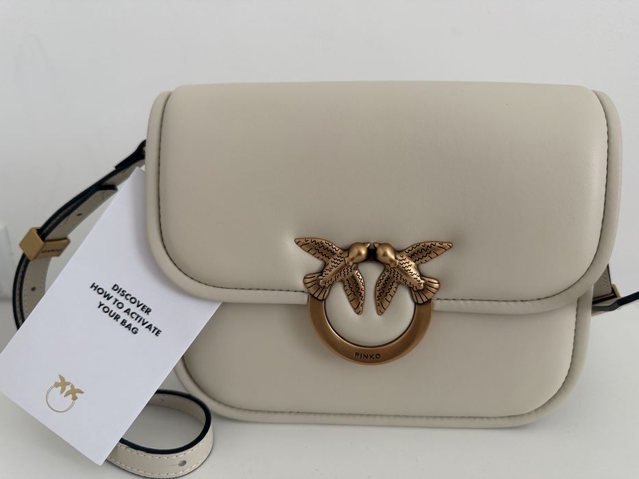 Кожена чанта Pinko