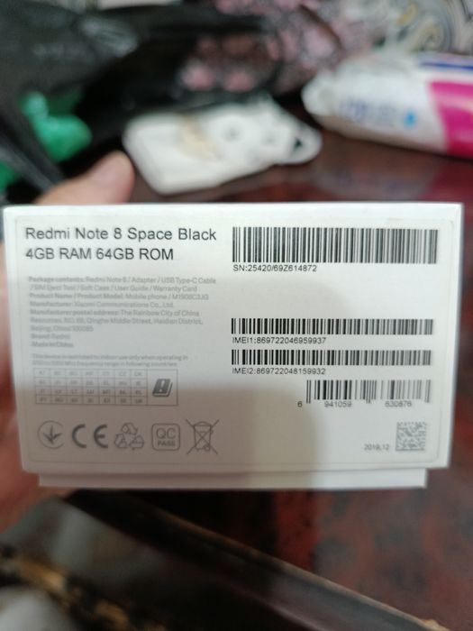 Redmi note 8 black