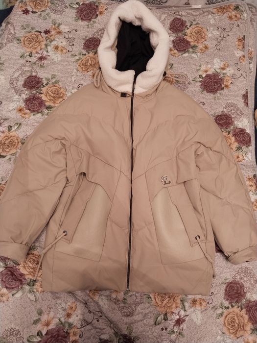 Пуховик зимний с башлыком