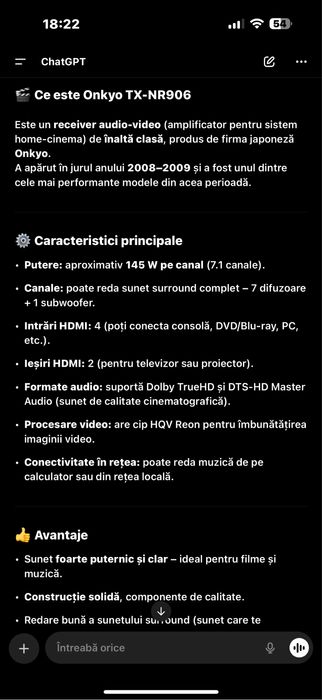 Onkio tx-nr 906  amplituner 7.1 145 w