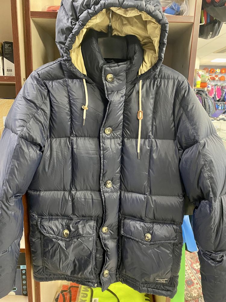 Мъжко пухено яке Abercrombie & Fitch A&F PUFFER M Navy/Blue