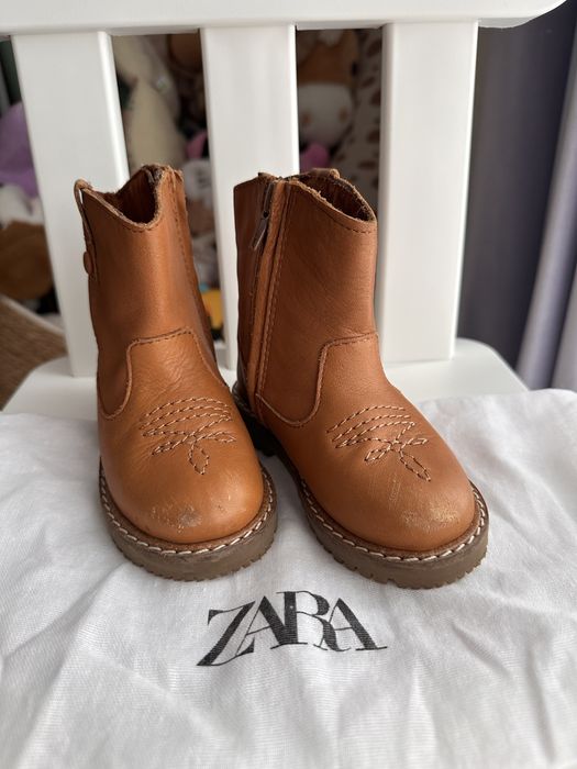 Ghete cizme piele Zara 21