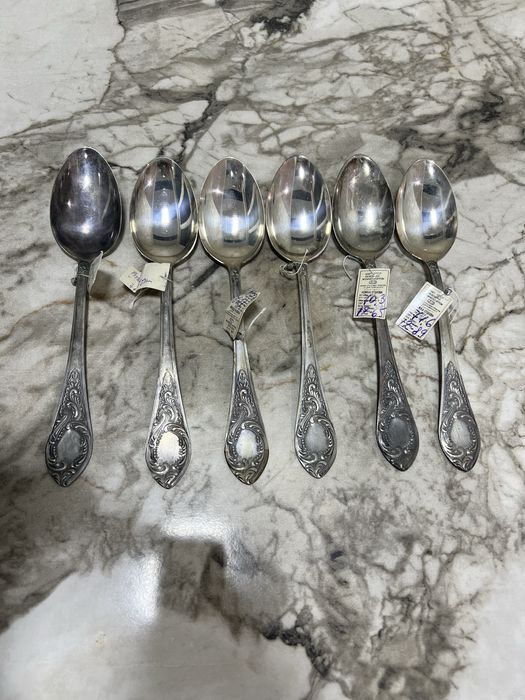 Ложки серебро новые шикарные