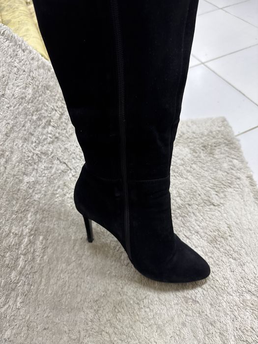 Зимние сапожки на каблуках