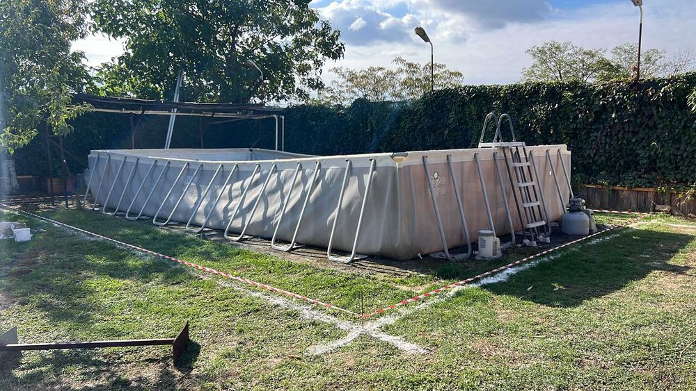 Piscina cu cadru metalic Intex, supraterana, 975 x 488 x 132 cm