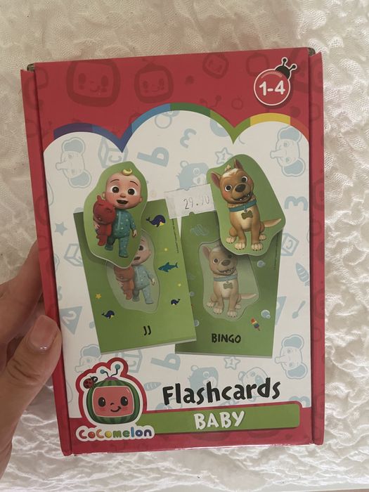 Cocomelon Flash Cards детски карти за игра тип сортър