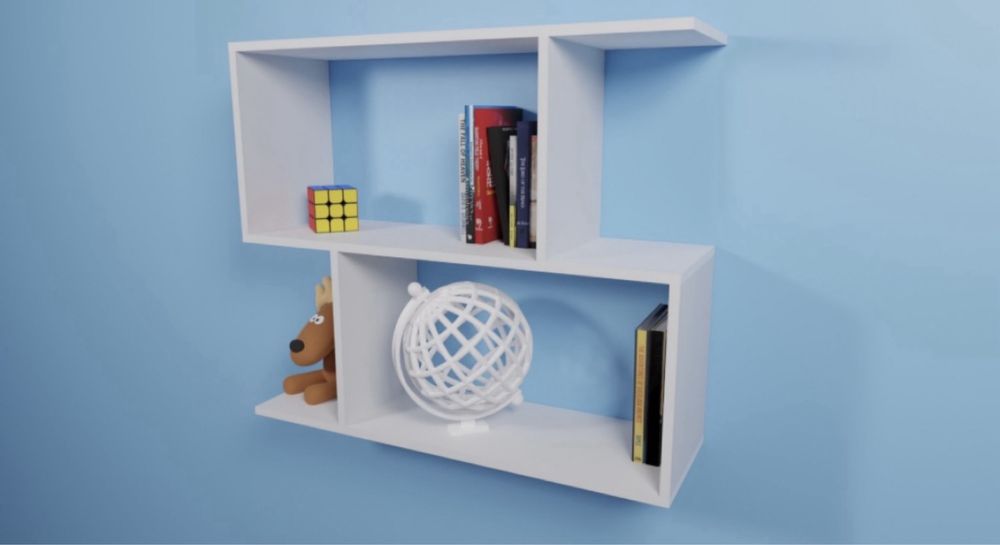 Продаю новую настенную полку современного S-образного дизайна