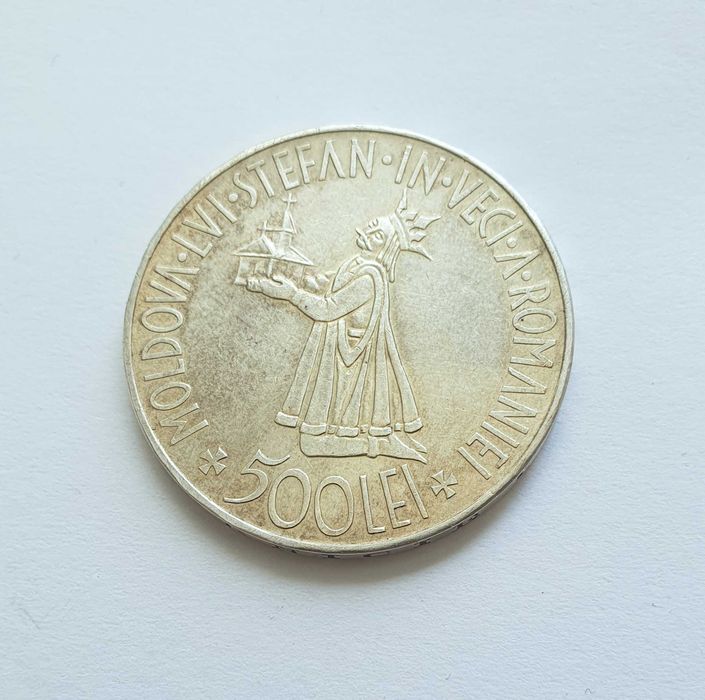 Moneda 500 le1 1941, argint, Regele Mihai