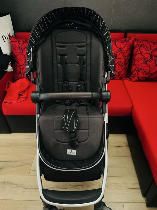Комбинирана количка Lorelli - Ramona 3в1, Silver Stripe