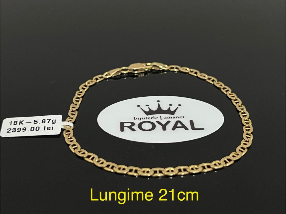 Bijuteria Royal CB : Bratara barbateasca aur 14k 5,87gr lungime 21cm