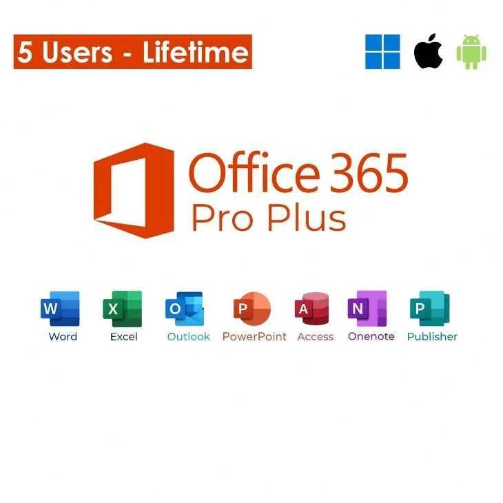 Microsoft Office 365 (Pentru 5 PC/MAC/Android/iOS)