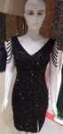 Rochie neagra cu paiete