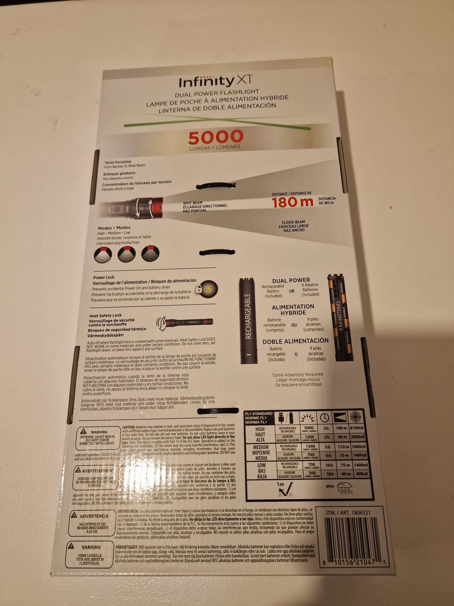 Lanterna Infinity X1 Dual Power 5000 lumeni