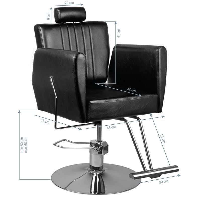 Scaun frizerie barber negru