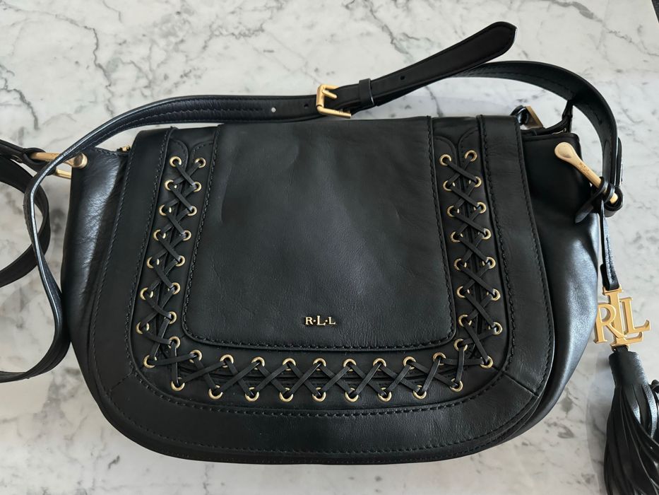 Geanta crossbody piele Ralph Lauren