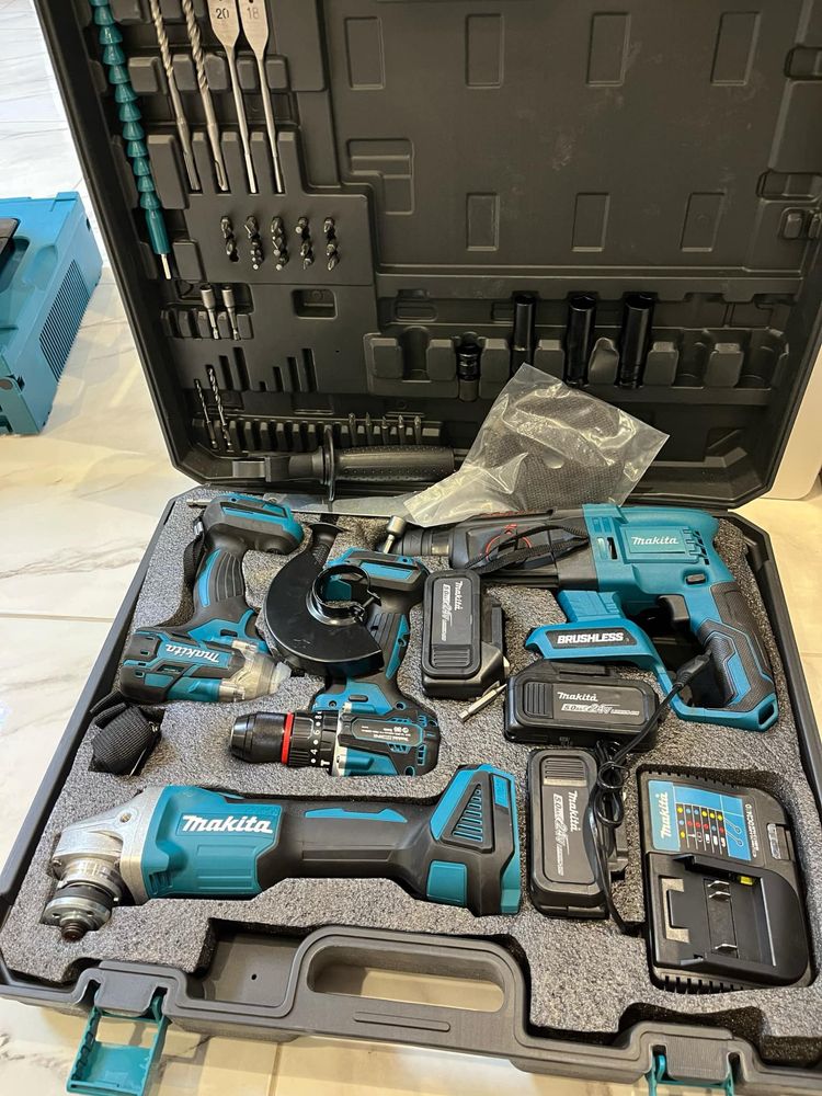 Акумулаторен Ударен Комплект 4в1 Макита Makita 18V , 36V