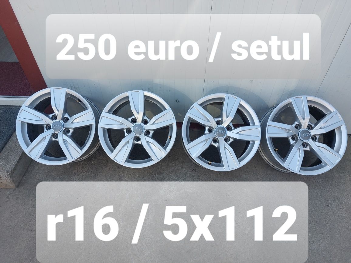 Jante aluminiu r16 / Audi Vw Skoda Seat / 5x112 / ET 35