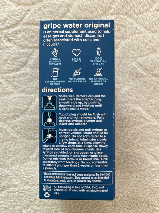 Gripe Water Original Сироп за колики, газове, рефлукс