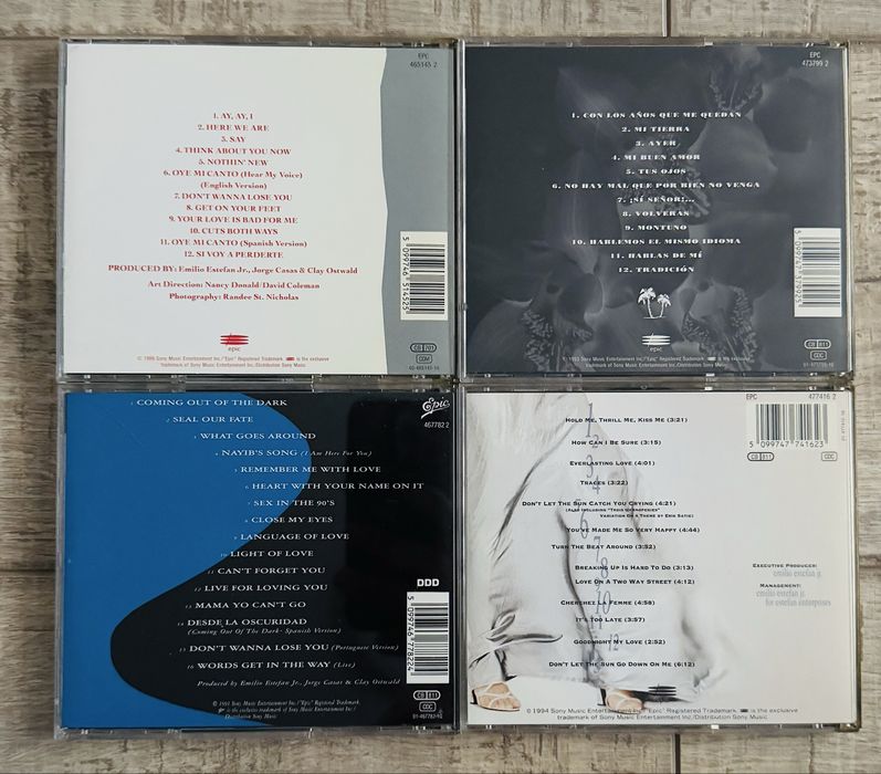 Cd-uri originale - Gloria Estefan (8 albume + 2 compilatii)
