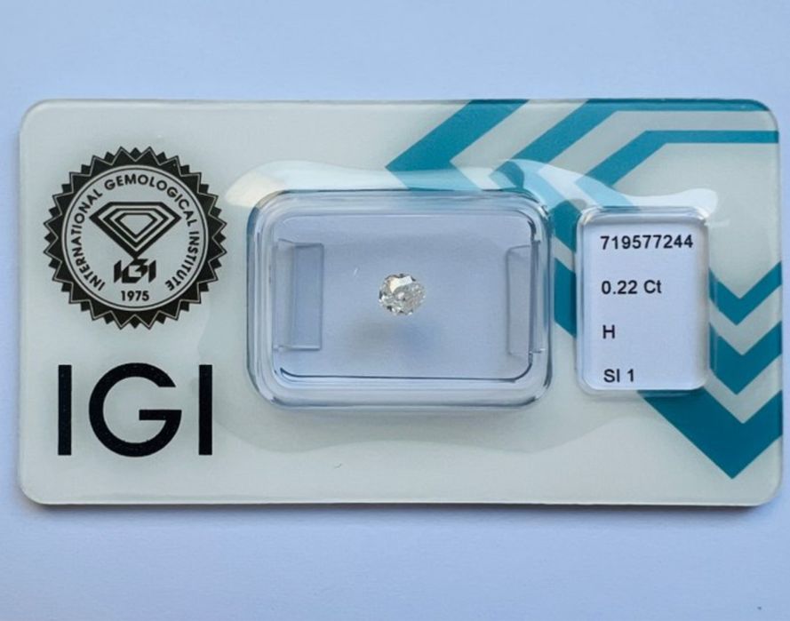 Diamant Natural 0.22 ct Certificat IGI Old European Cut