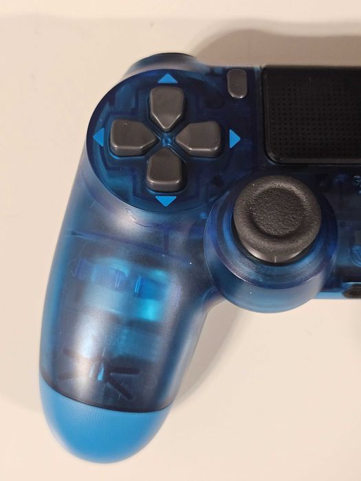 Controller Sony Play Station 4 PS3 V2 editie rara Albastru transparent
