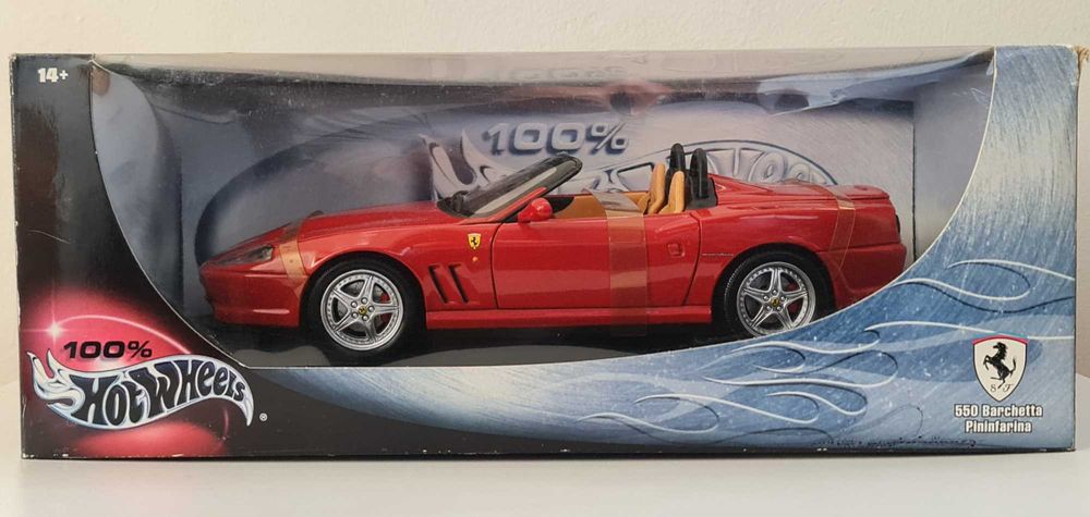 Ferrari 550 Barchetta Pininfarina HotWheels 1.18 Silver Series