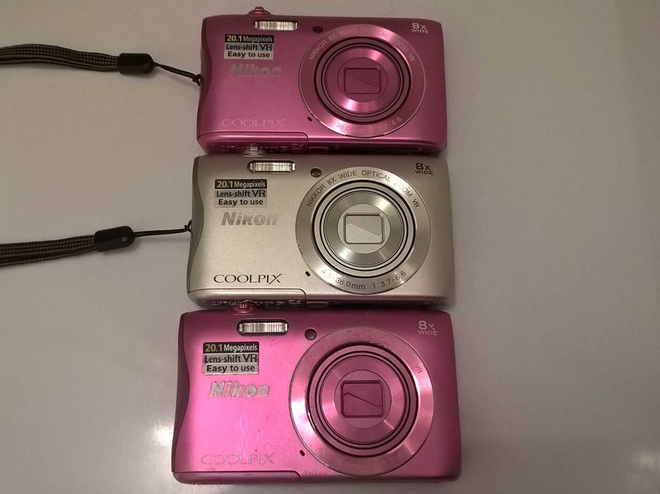 Nikon COOLPIX S3700, 20.1 MP Wi-Fi aparat foto  digital roz violet