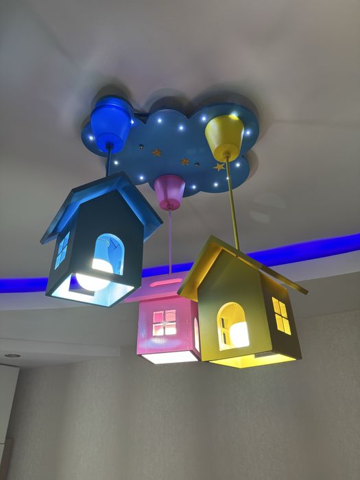 Сказачные домики, люстра в детскую комнату