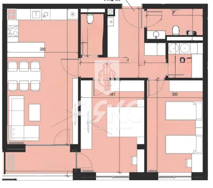 Продава се Тристаен апартамент в София, Кръстова вада - 117 кв.м за 2736 €/кв.м - Снимка #1