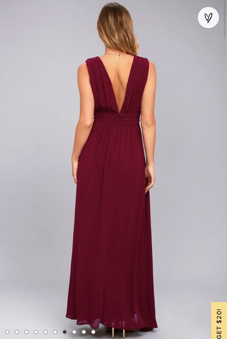 Rochie burgundy lunga