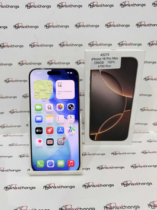 iPhone 16 Pro MaxDesert Neverlocked 256GB Impecabil