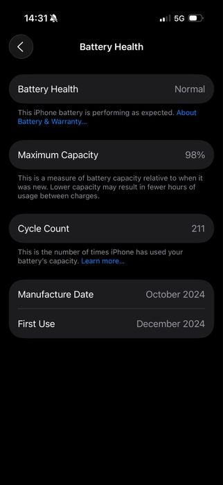 Iphone 16 Pro с година и 2 месеца гаранция