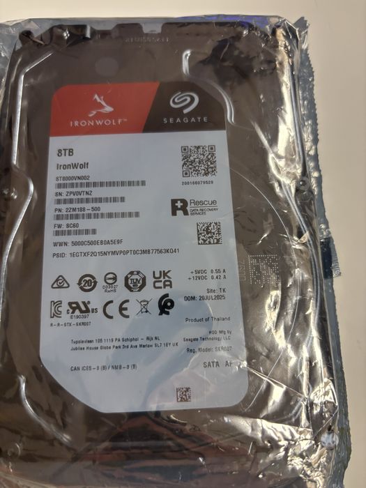 Hdd Seagate IronWolf 8tb sigilat