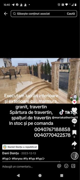 Decoratiuni interioare si exterioate detali pe Wuatap aau la tel