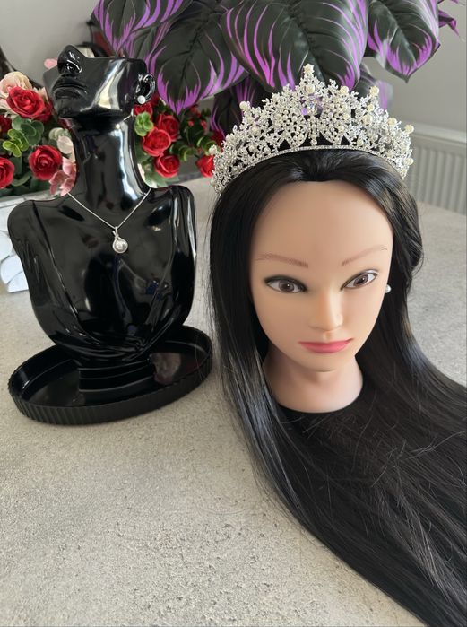 Diadema/set cu perle superb