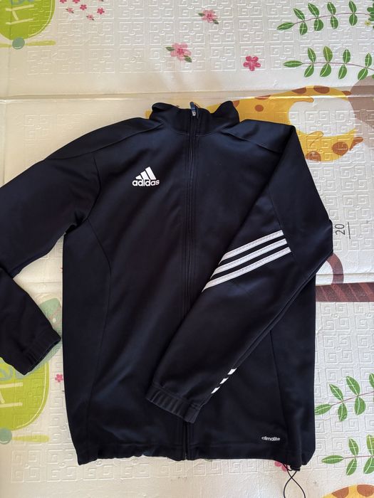 Мъжко черно горнище адидас
