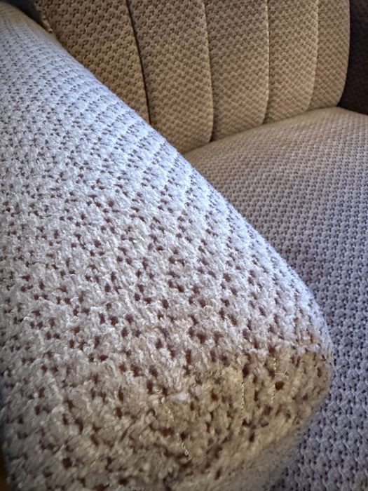 Canapea extensibila + 2 fotolii material textil