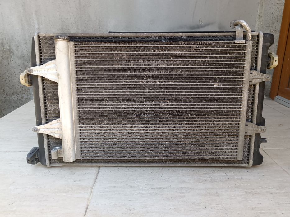 Radiator racire-radiator clima +conducte Skoda Fabia 1.4d 2009