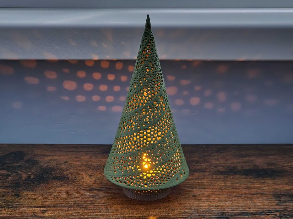 Светещи елхички, Коледна декорация, 3D принтирани с LED лампичка