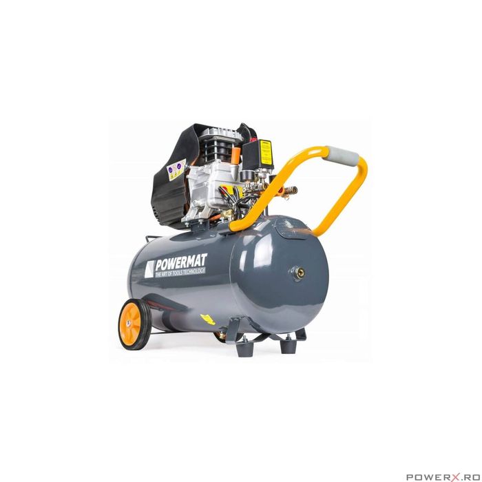 Compresor 50 Litri Ulei 1Piston Powermat 8 Bari 206l/min