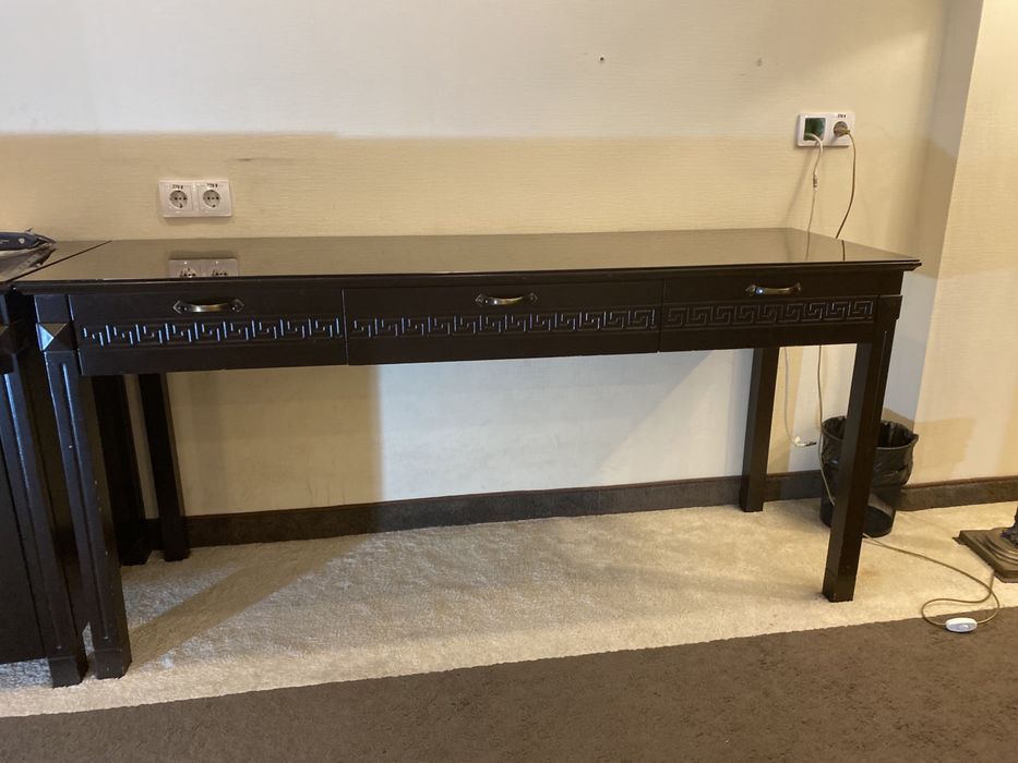 Писменный стол со стелом с мягкими стульями дерево Турция  оптом