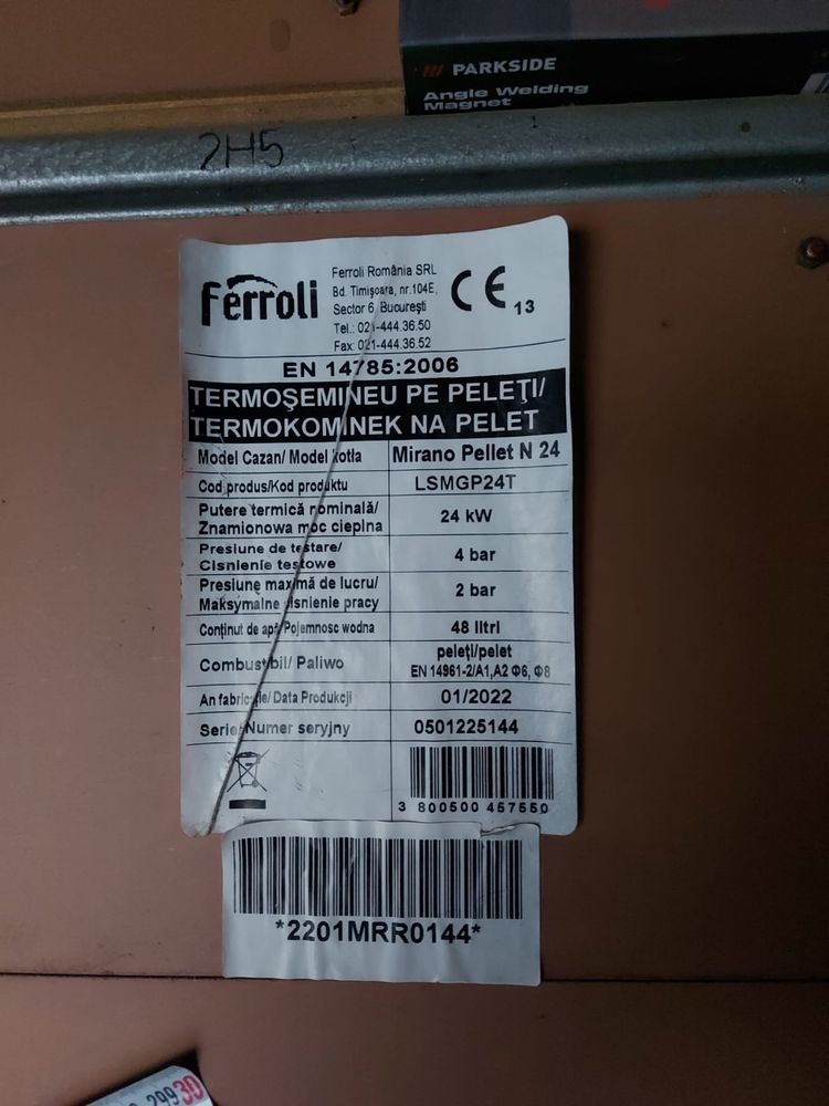 Kit complet termosemineu Ferroli
