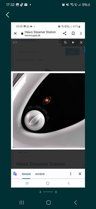 Aparat de călcat cu abur,import DK