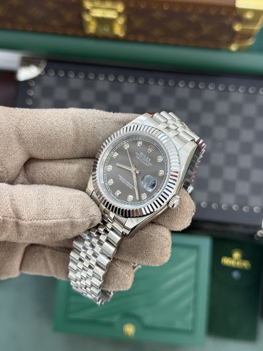 Rolex Date-Just 41mm Rhodium Dial