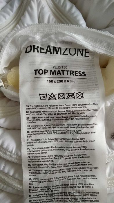 Topper saltea aproape nou 160x200cm