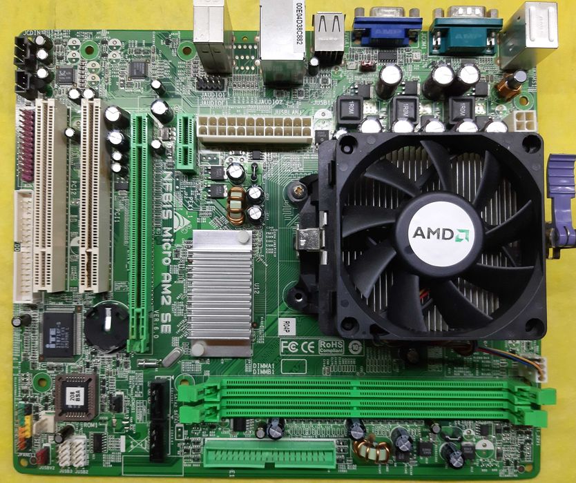 Kit Placa De Baza Biostar NF61S Micro AM2 SE